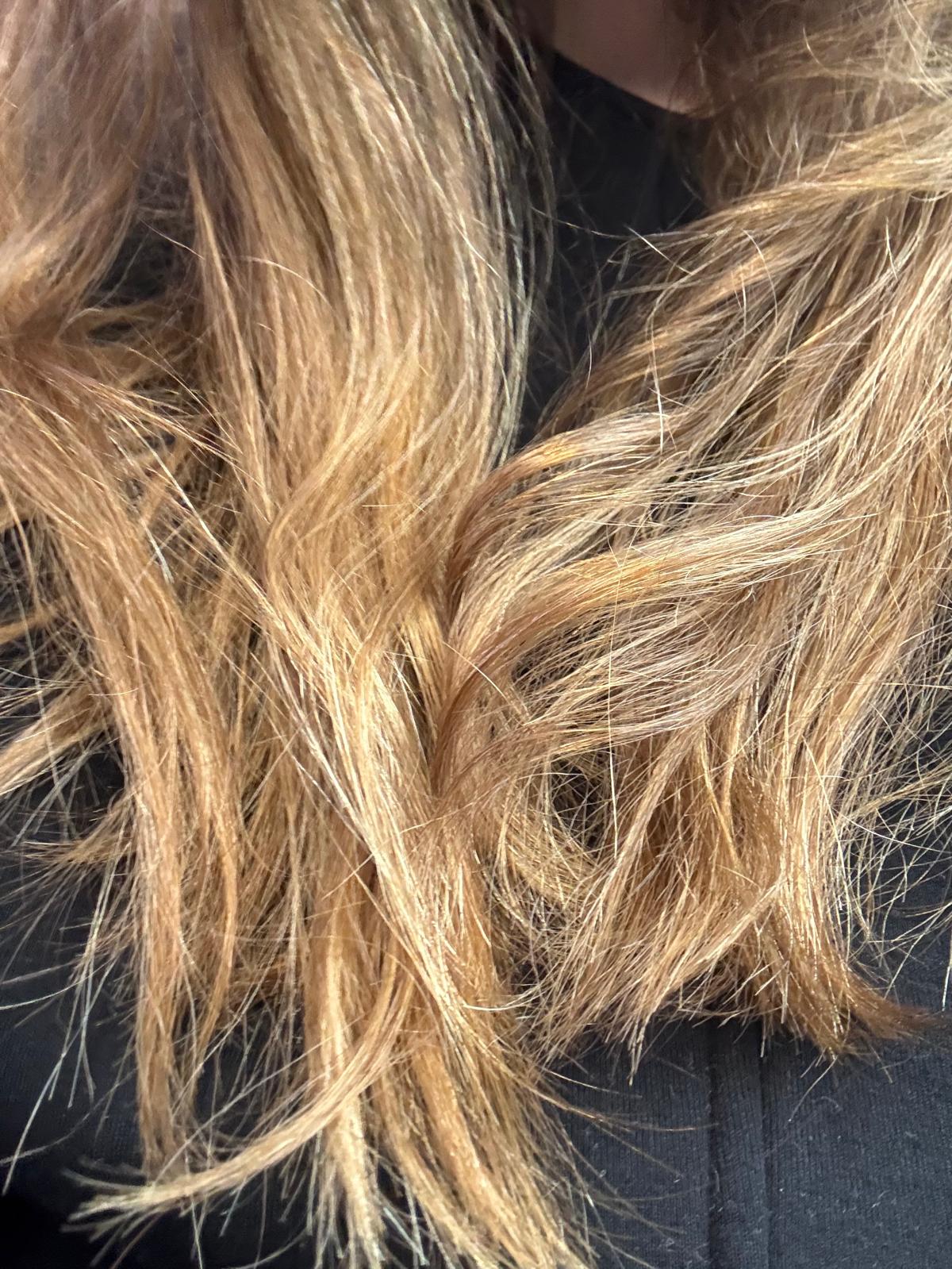 Close-Up einer natürlichen Balayage-Technik